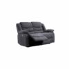 Sorrento Grey Plush Fabric 2 Seater Sofa