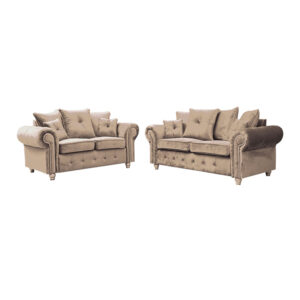 Ashwin Fabric Mink Color 3+2 Seater Sofa