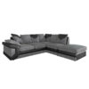 Dino Black/Grey Left Arm Corner sofa